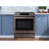 6.3 cu ft. Smart Slide-in Electric Range with Smart Dial & Air Fry in Tuscan Stainless Steel